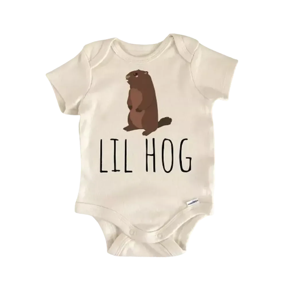 Punxsutawney Phil Groundhog Hog - Baby Boy Girl Clothes Infant Bodysuit Funny Cute Newborn  Funny Cute Onesie® | North Fork Forager LLC