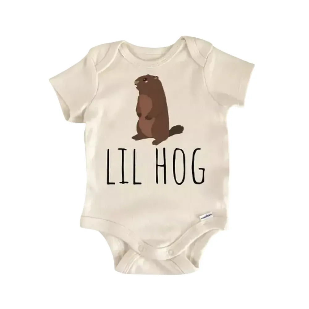 Punxsutawney Phil Groundhog Hog - Baby Boy Girl Clothes Infant Bodysuit Funny Cute Newborn  Funny Cute Onesie® | North Fork Forager LLC