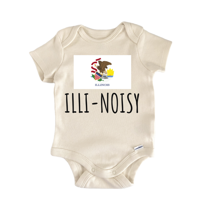 Illinois State Flag Baby Gift Baby Onesie®