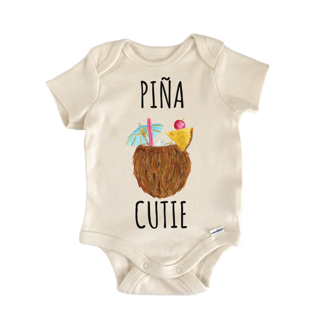 Pina Colada Cocktail Coconut Tropical Baby Gift Baby Onesie®