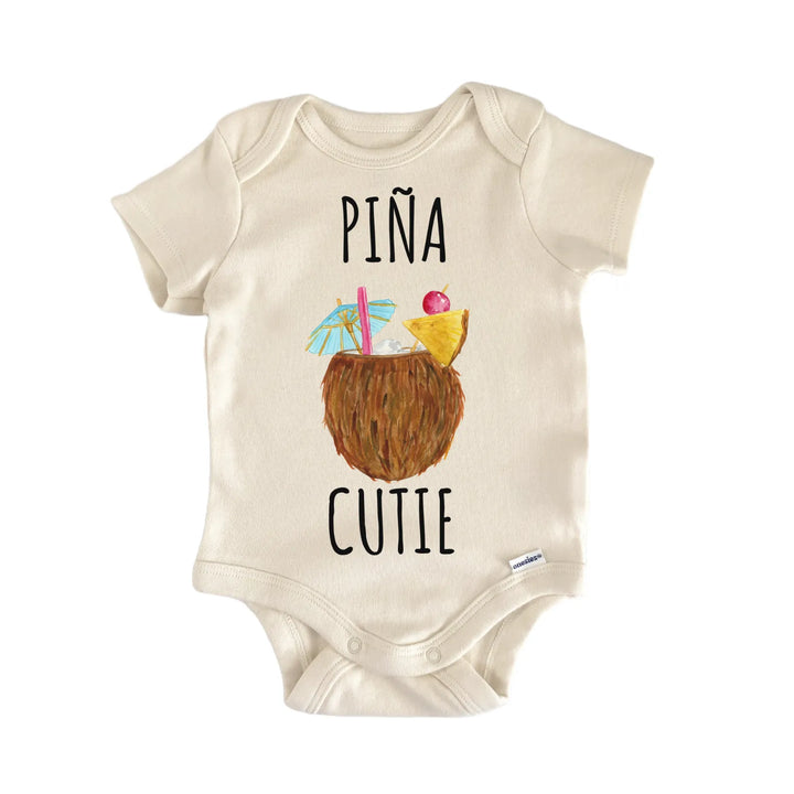 Pina Colada Cocktail Coconut Tropical Baby Gift Baby Bodysuit