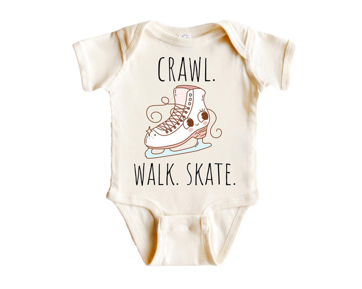 Ice Skater - Baby Boy Girl Clothes Infant Bodysuit Funny Cute Newborn  Funny Cute Onesie® | North Fork Forager LLC