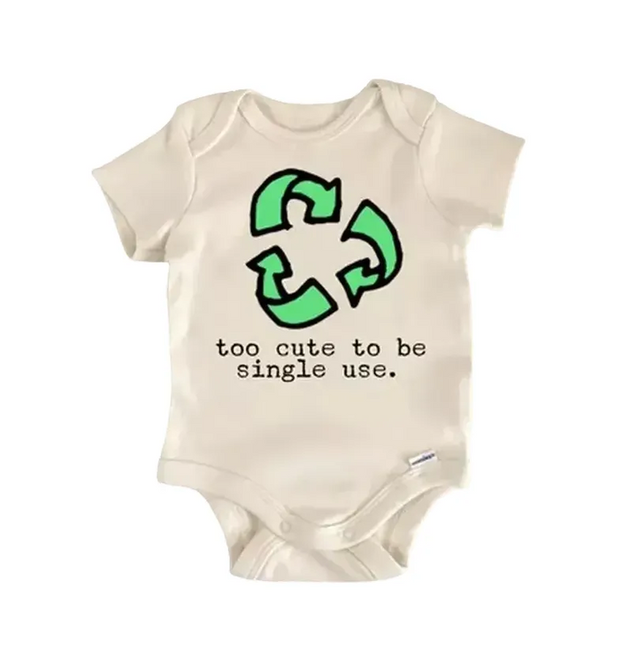 Recycling Recycle Earth Day - Baby Boy Girl Clothes Infant Bodysuit Funny Cute Newborn  Funny Cute Onesie® | North Fork Forager LLC