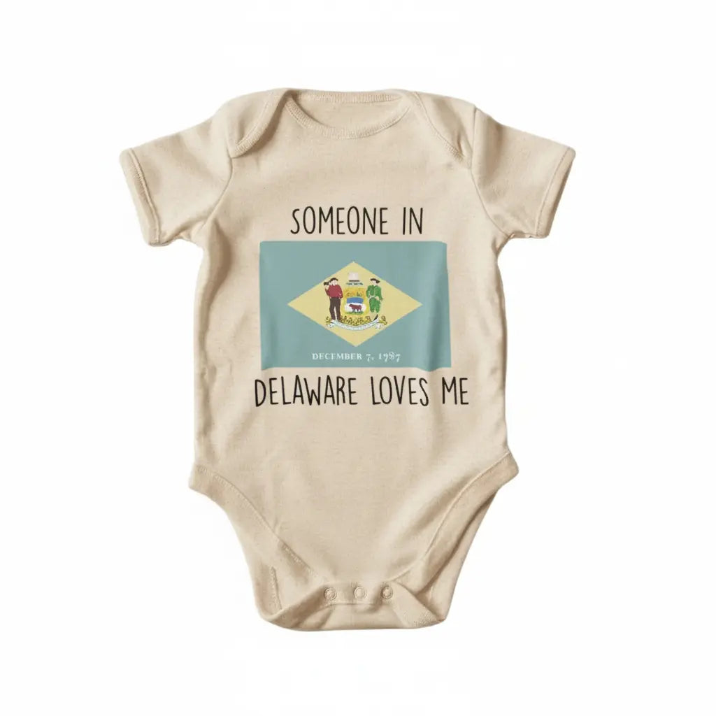 Delaware - Baby Boy Girl Clothes Infant Bodysuit Funny Cute Newborn  Funny Cute Onesie® | North Fork Forager LLC