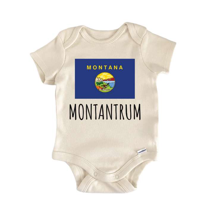 Montana State Flag Baby Gift Baby Onesie®