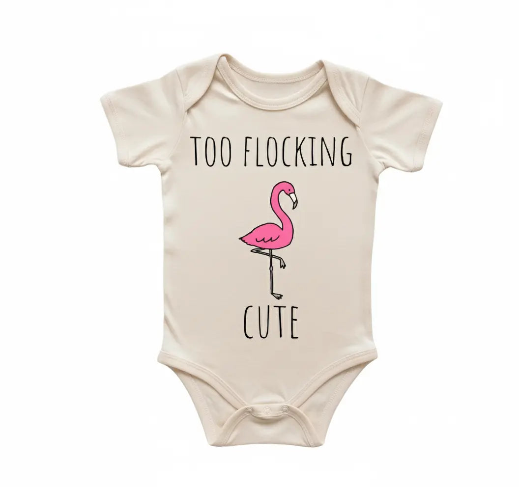 Flamingo Florida - Baby Boy Girl Clothes Infant Bodysuit Funny Cute Newborn 4  Funny Cute Onesie® | North Fork Forager LLC