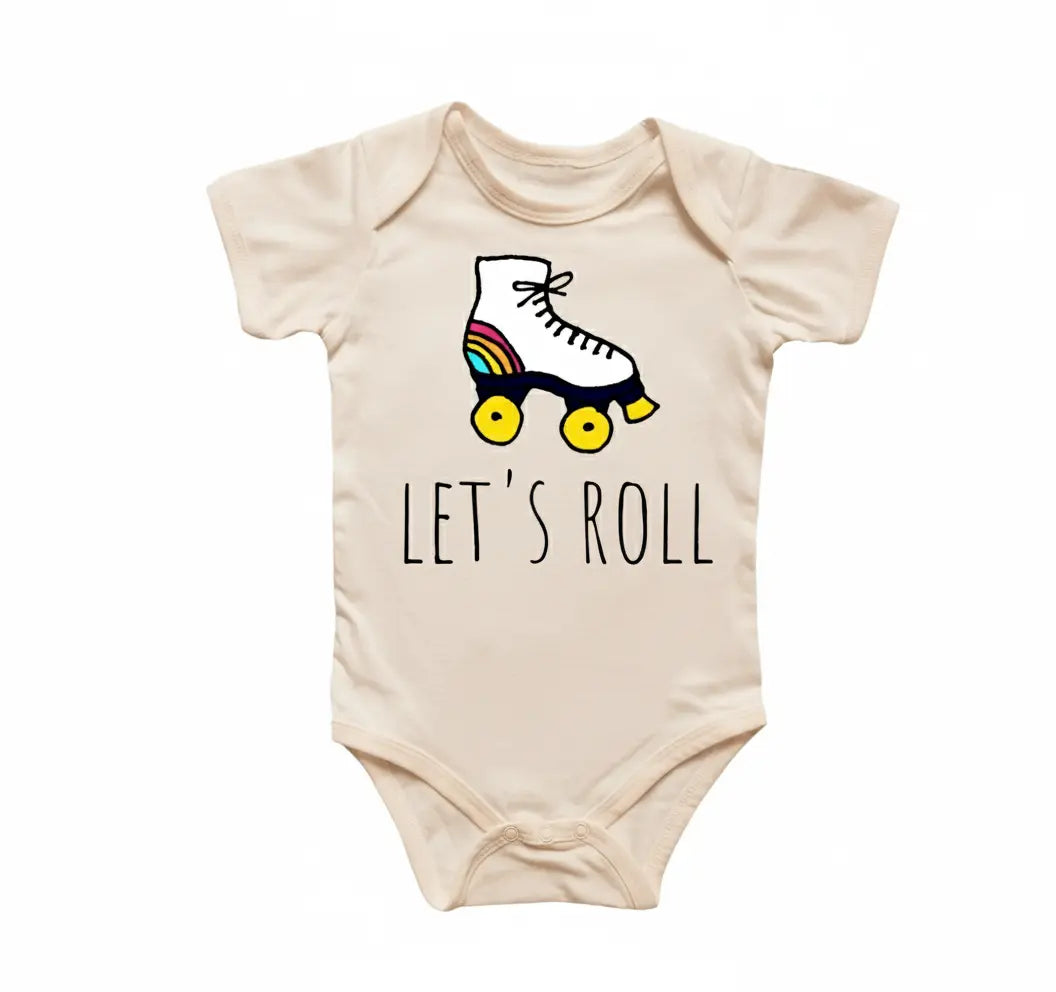Roller Skates - Baby Boy Girl Clothes Infant Bodysuit Funny Cute Newborn  Funny Cute Onesie® | North Fork Forager LLC