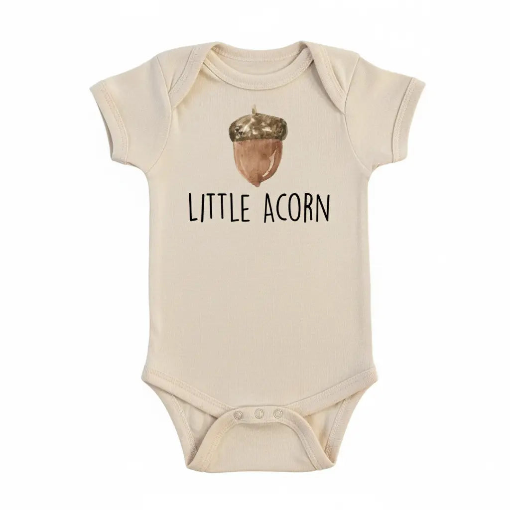 Little Acorn Oak - Baby Boy Girl Clothes Infant Bodysuit Funny Cute Newborn  Funny Cute Onesie® | North Fork Forager LLC
