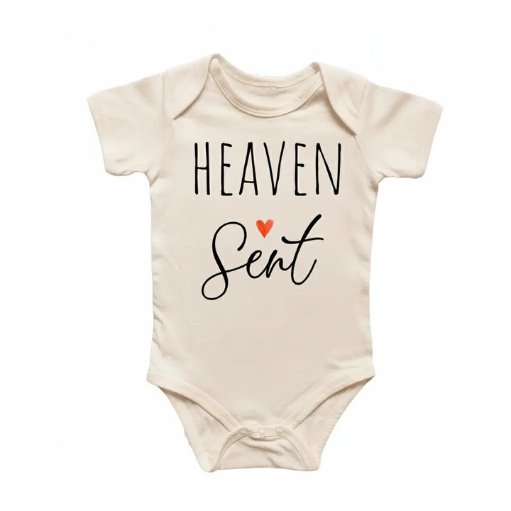 Heaven Sent Religious God - Baby Boy Girl Clothes Infant Bodysuit Funny Cute Newborn  Funny Cute Onesie® | North Fork Forager LLC
