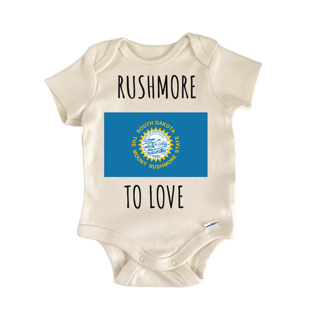 South Dakota Rushmore State Flag Baby Gift Baby Onesie®