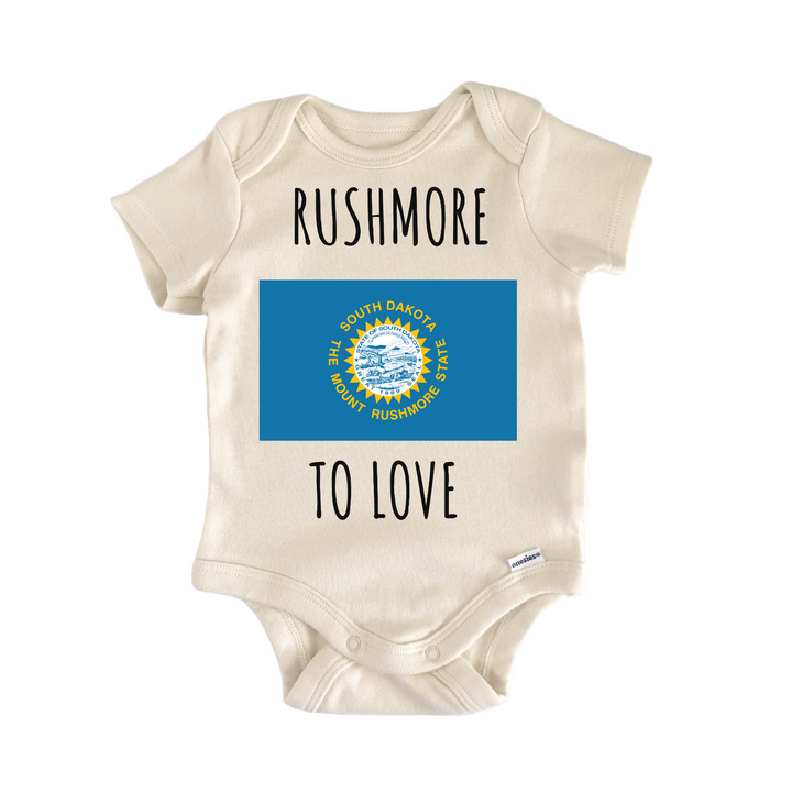 South Dakota Rushmore State Flag Baby Gift Baby Onesie®