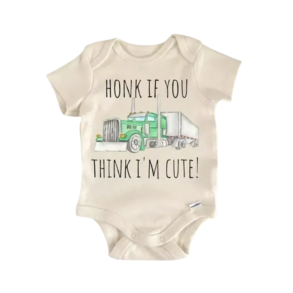 Trucking Trucker Truck - Baby Boy Girl Clothes Infant Bodysuit Funny Cute Newborn  Funny Cute Onesie® | North Fork Forager LLC
