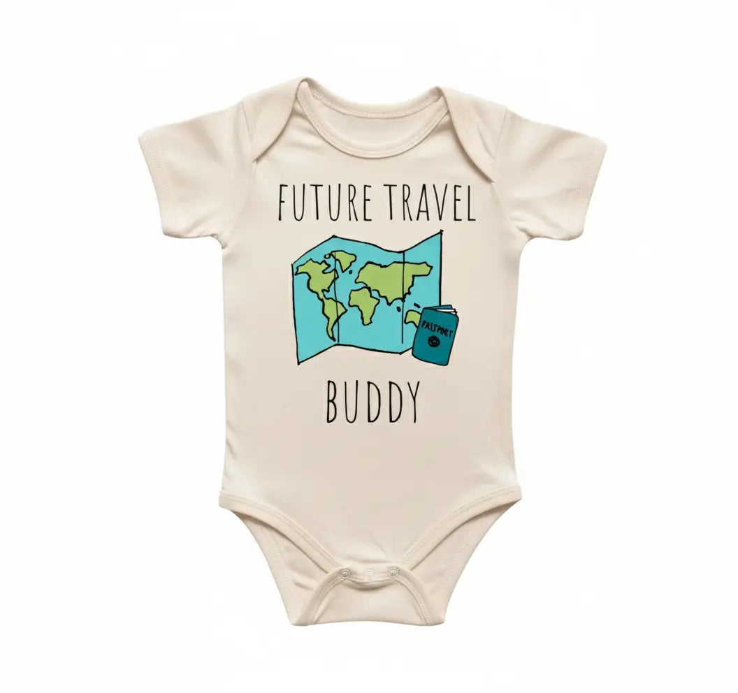 Travel Adventure - Baby Boy Girl Clothes Infant Bodysuit Funny Cute Newborn 9  Funny Cute Onesie® | North Fork Forager LLC