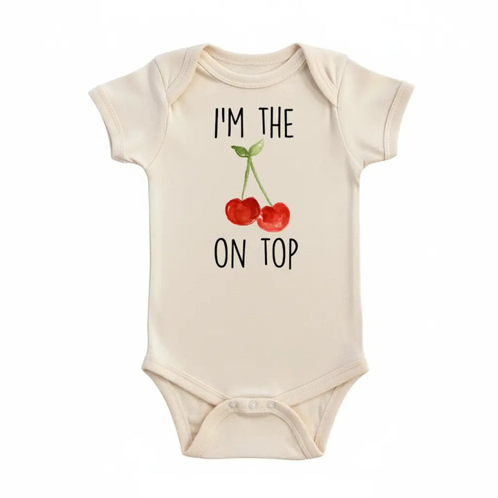 Cherry On Top - Baby Boy Girl Clothes Infant Onesie® Funny Cute Newborn GS1  Funny Cute Onesie® | North Fork Forager LLC