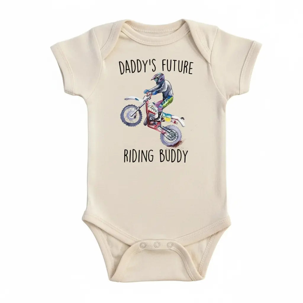 Dirt Bike Daddy - Baby Boy Girl Clothes Infant Onesie® Funny Cute Newborn GS1  Funny Cute Onesie® | North Fork Forager LLC