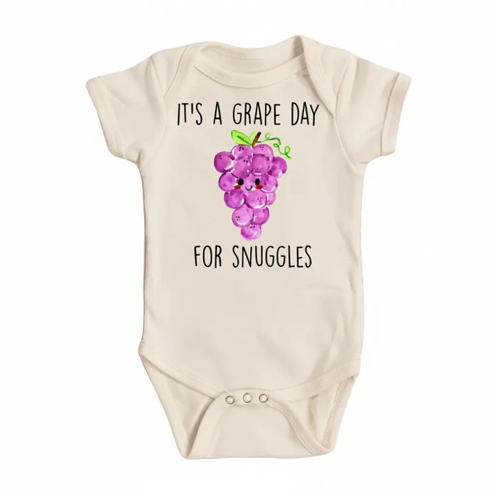 Grape Snuggles - Baby Boy Girl Clothes Infant Onesie® Funny Cute Newborn GS1  Funny Cute Onesie® | North Fork Forager LLC