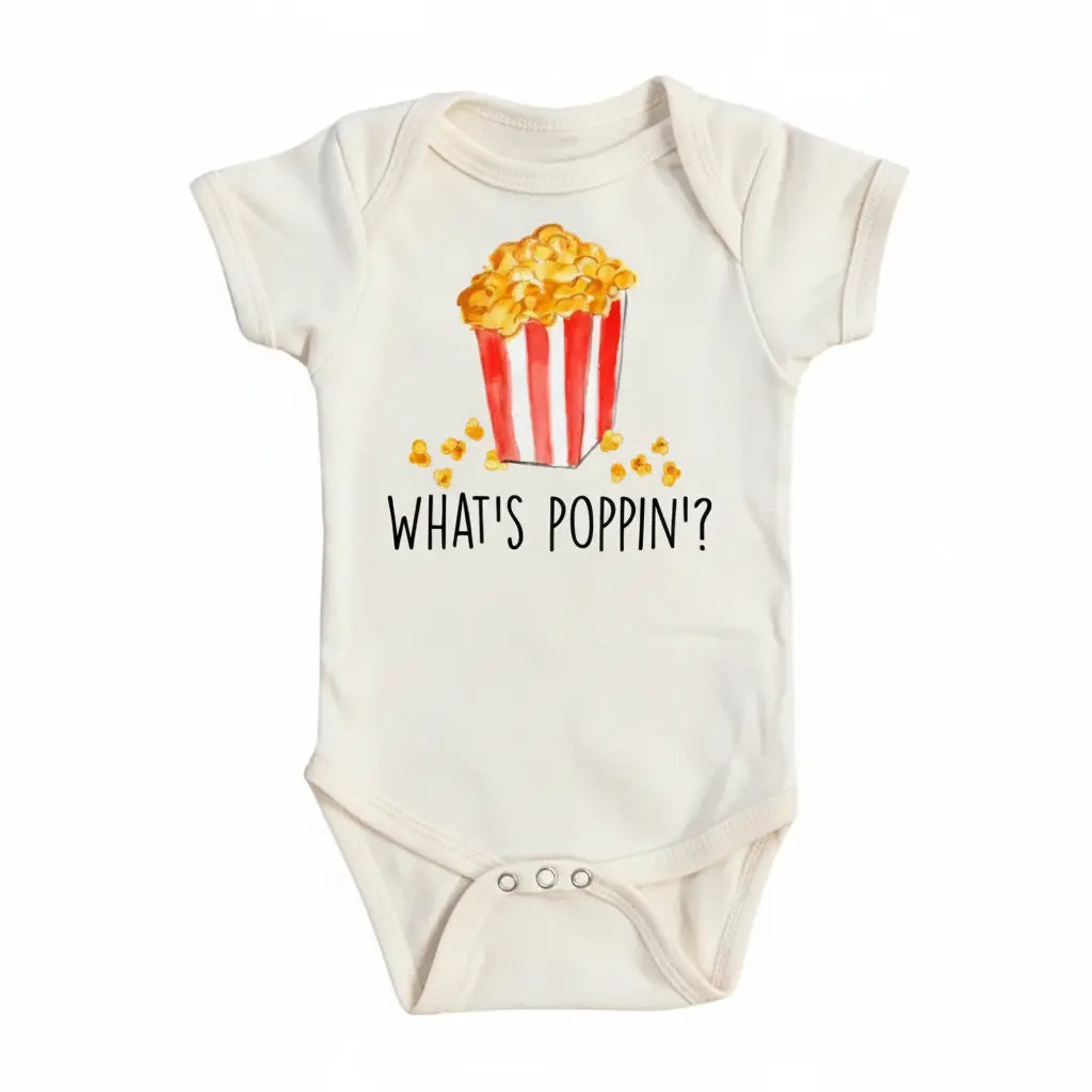 Popcorn Movie - Baby Boy Girl Clothes Infant Onesie® Funny Cute Newborn GS1  Funny Cute Onesie® | North Fork Forager LLC