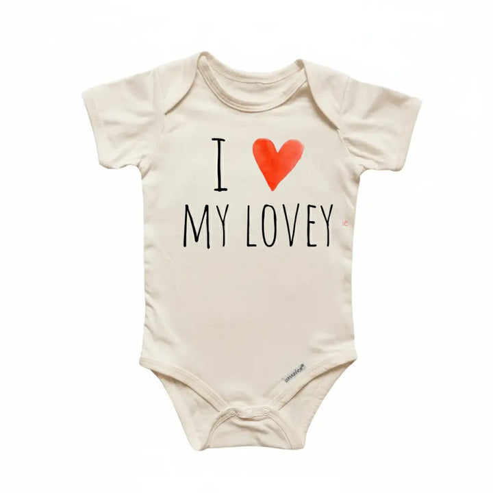 Lovey Love - Baby Boy Girl Clothes Infant Bodysuit Funny Cute Newborn  Funny Cute Onesie® | North Fork Forager LLC