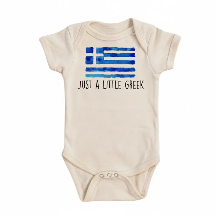 Little Greek - Baby Boy Girl Clothes Infant Onesie® Funny Cute Newborn GS1  Funny Cute Onesie® | North Fork Forager LLC