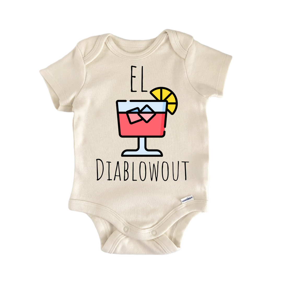 El Diablo Cocktail Tequila - Baby Bodysuit  Funny Cute Onesie® | North Fork Forager LLC