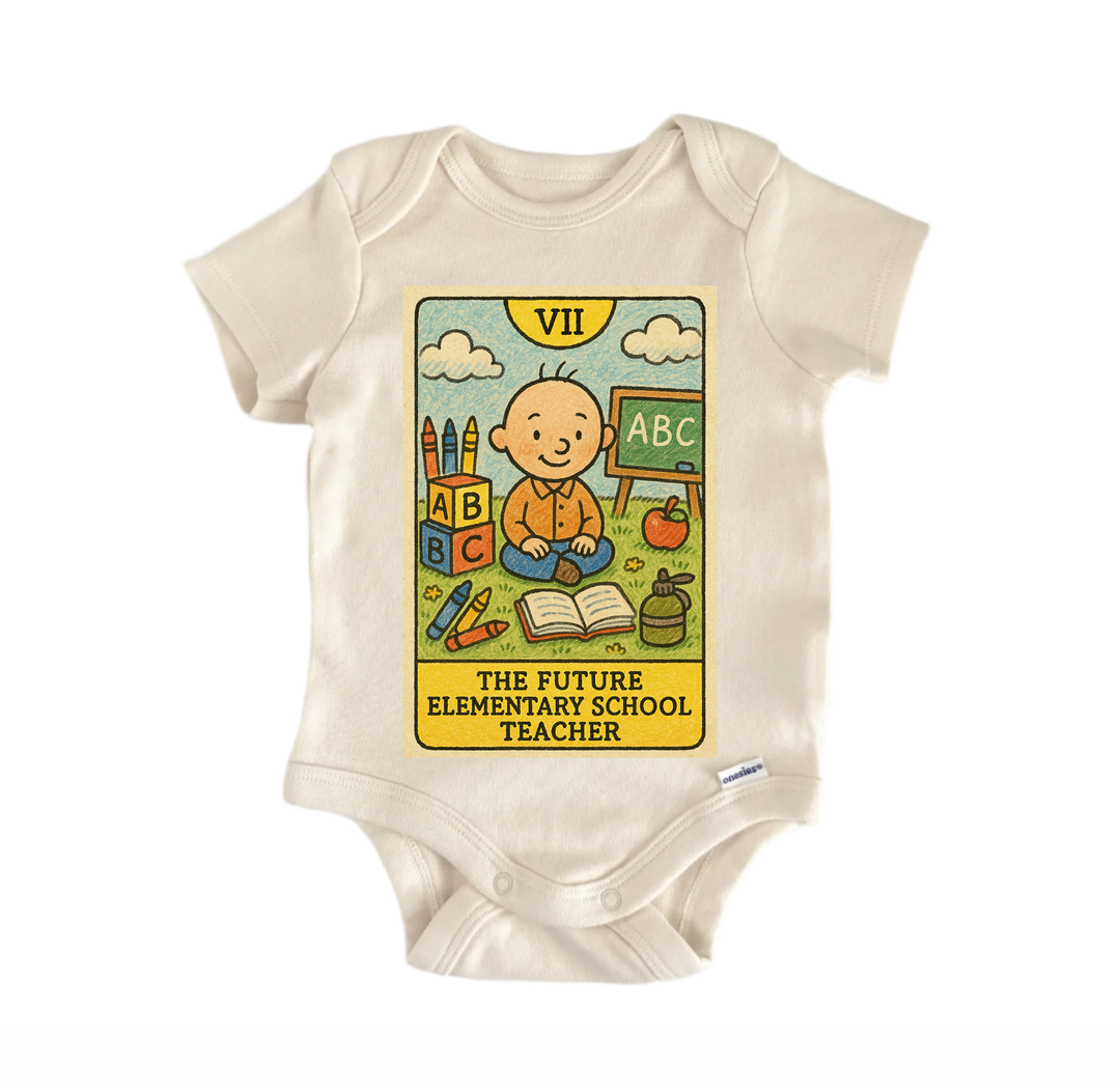 Elementary School Teacher - Baby Bodysuit  Funny Cute Onesie® | North Fork Forager LLC
