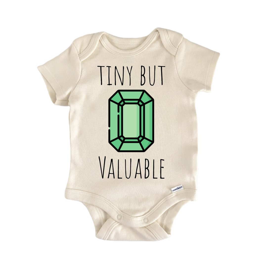 Emerald Gem Gemstone - Baby Bodysuit  Funny Cute Onesie® | North Fork Forager LLC