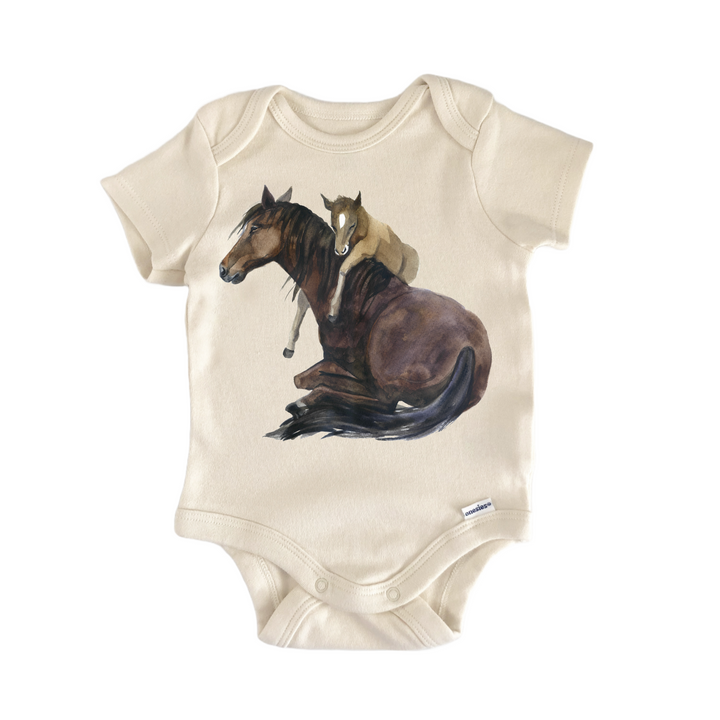 Equestrian Horse Ranch Mothers Day - Baby Bodysuit  Funny Cute Onesie® | North Fork Forager LLC