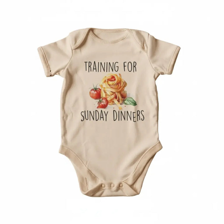 Italian Pasta - Baby Boy Girl Clothes Infant Bodysuit Funny Cute Newborn 4  Funny Cute Onesie® | North Fork Forager LLC