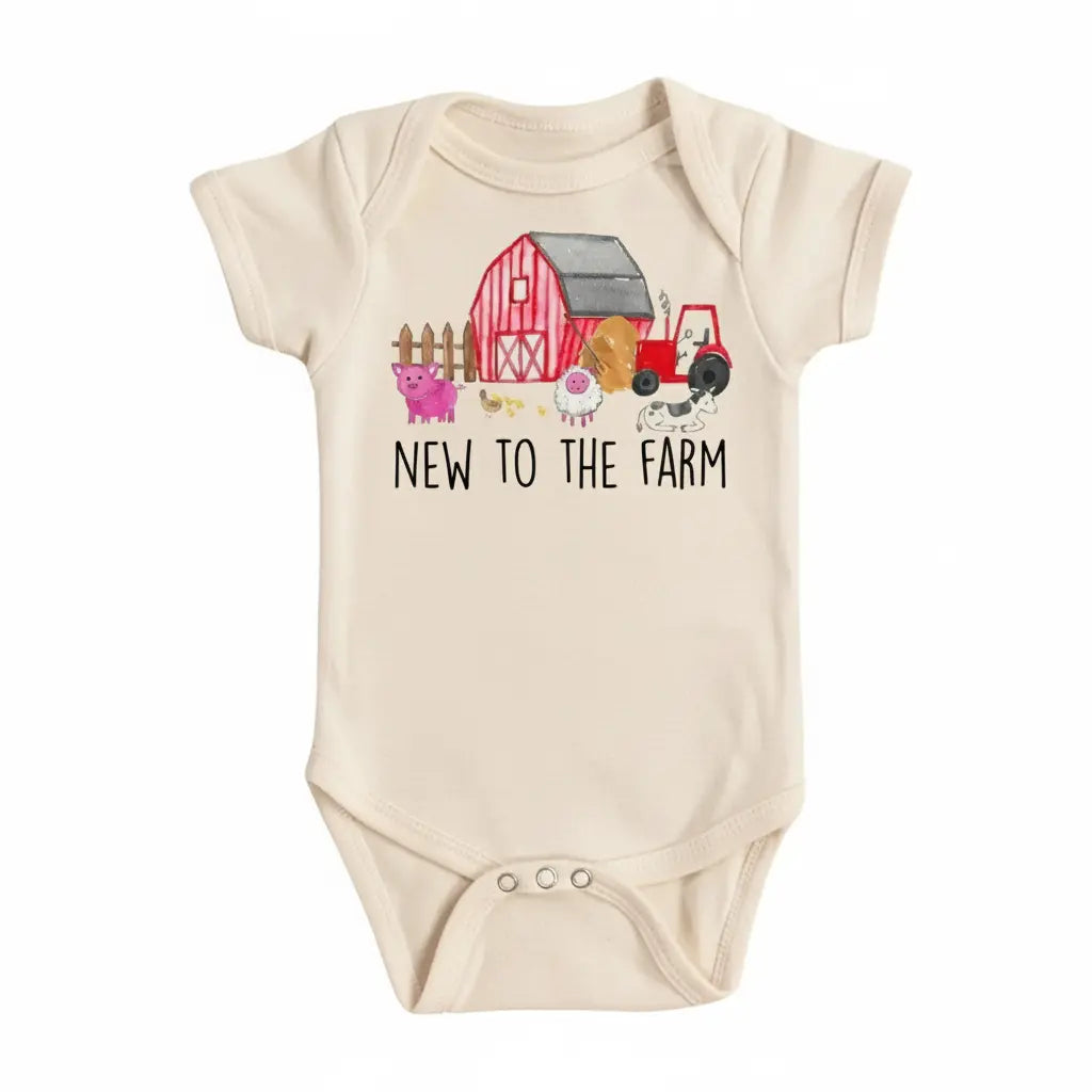 Farm Barn - Baby Boy Girl Clothes Infant Onesie® Funny Cute Newborn GS1  Funny Cute Onesie® | North Fork Forager LLC
