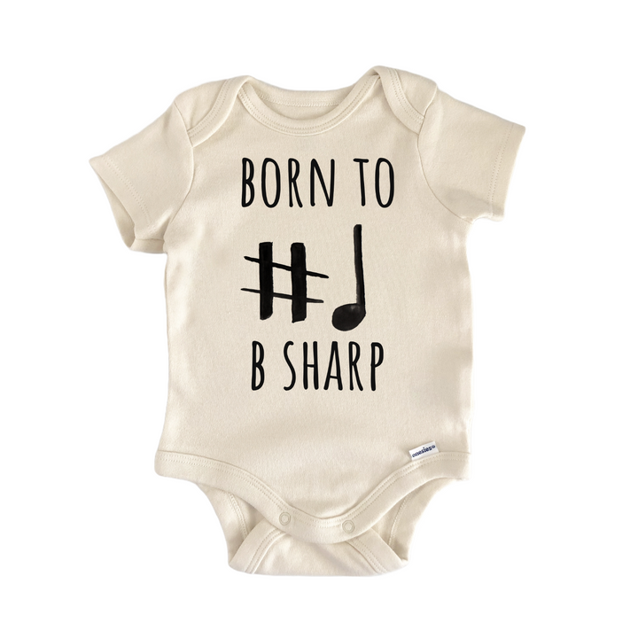 Sharp Note Musical Piano Keyboard Infant Gift Baby Onesie®