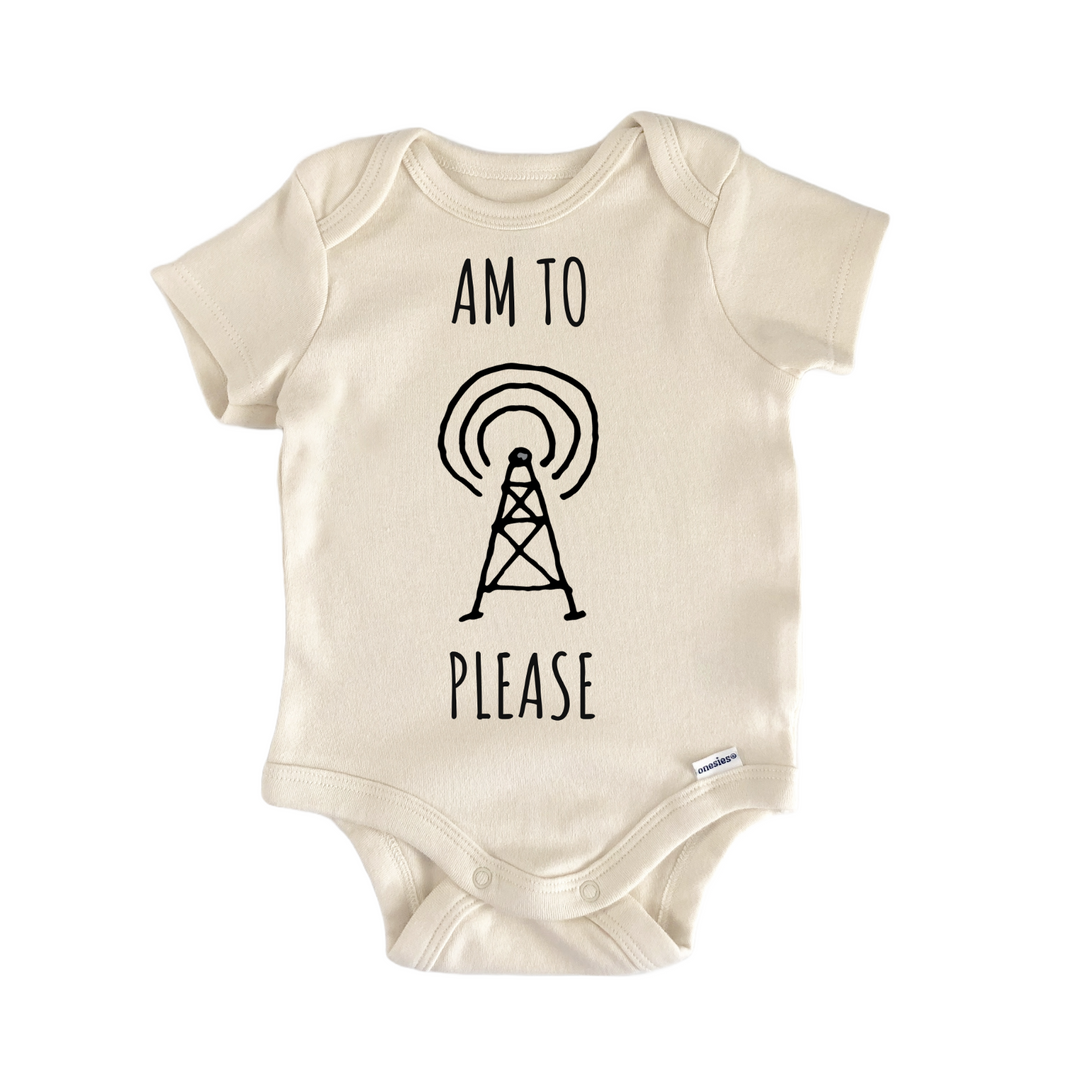 Radio Am Fm Broadcasting Infant Gift Baby Bodysuit