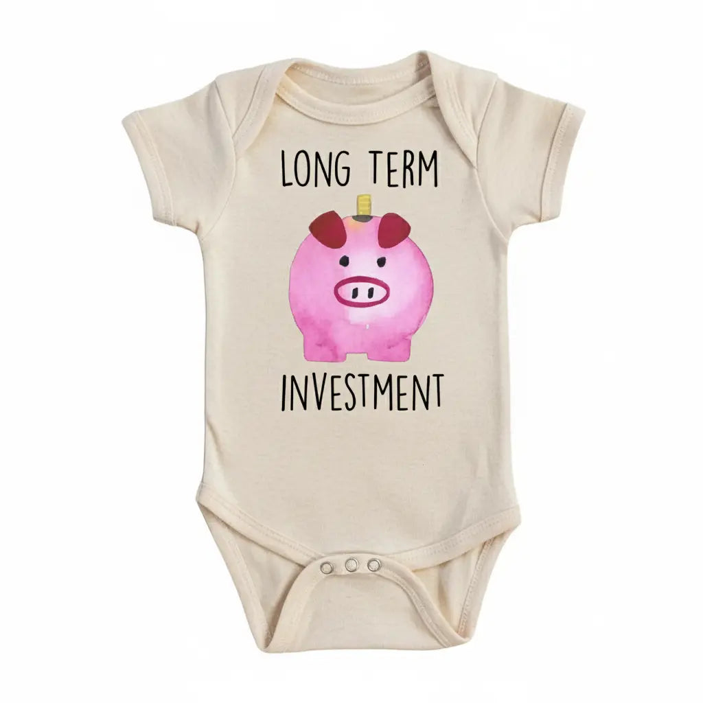 Finance Pig - Baby Boy Girl Clothes Infant Onesie® Funny Cute Newborn GS1  Funny Cute Onesie® | North Fork Forager LLC