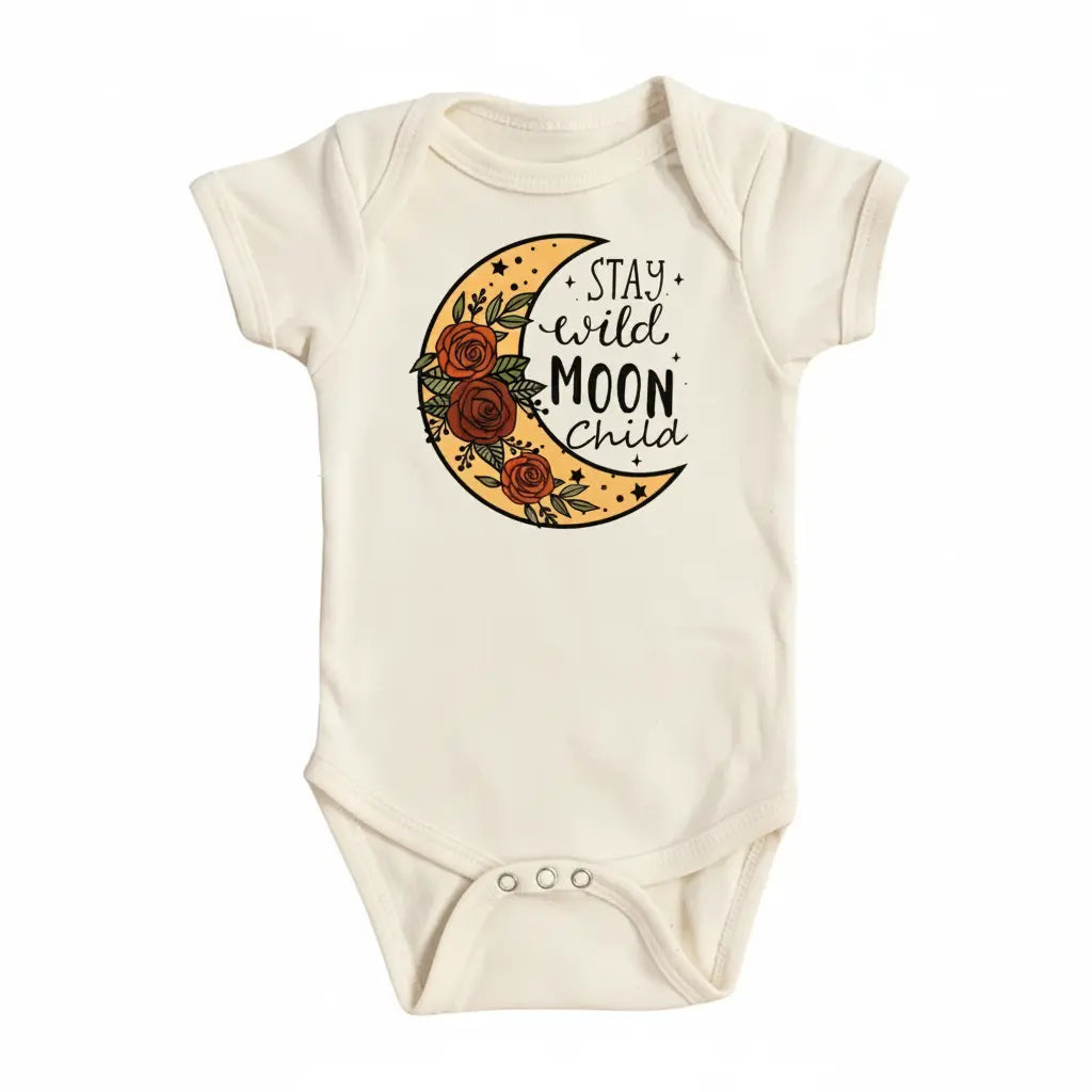 Moon Child - Baby Boy Girl Clothes Infant Bodysuit Funny Cute Newborn  Funny Cute Onesie® | North Fork Forager LLC