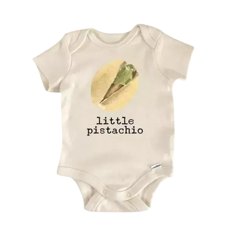 Little Pastashio Nut - Baby Boy Girl Clothes Infant Bodysuit Funny Cute Newborn  Funny Cute Onesie® | North Fork Forager LLC