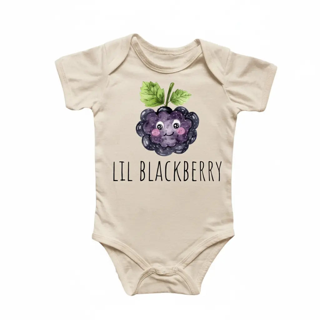 Little Blackberry Fruit - Baby Boy Girl Clothes Infant Bodysuit Funny Cute Newborn  Funny Cute Onesie® | North Fork Forager LLC