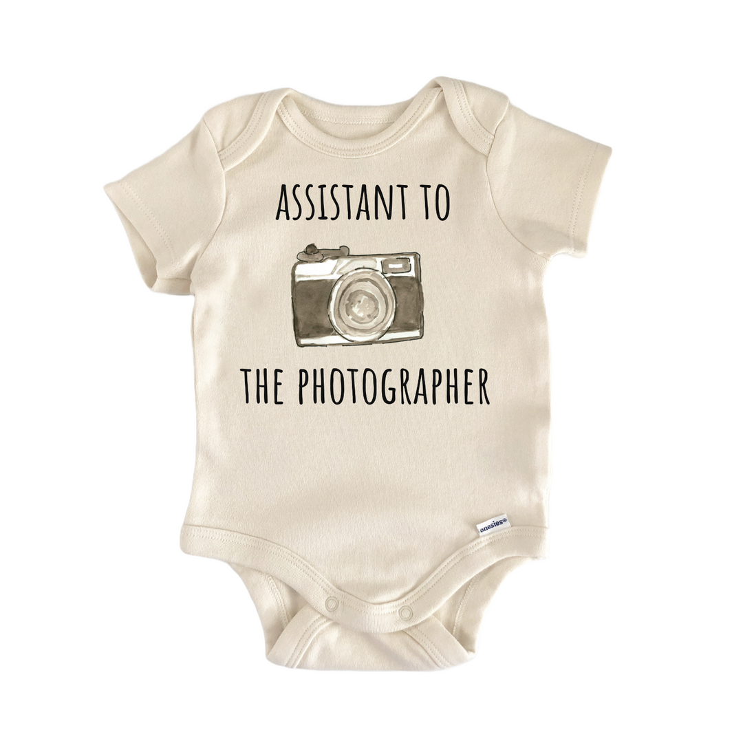 Assistant Photographer Camera Infant Gift Baby Bodysuit