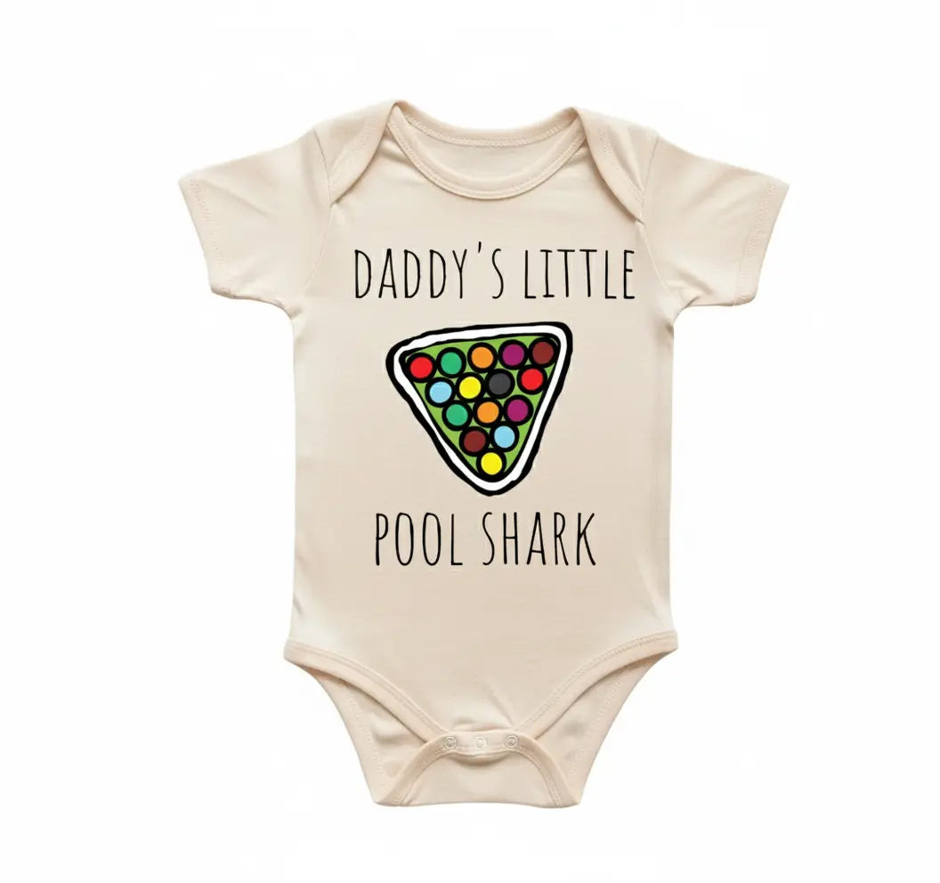 Pool Table Shark - Baby Boy Girl Clothes Infant Onesie® Funny Cute Newborn GS1  Funny Cute Onesie® | North Fork Forager LLC