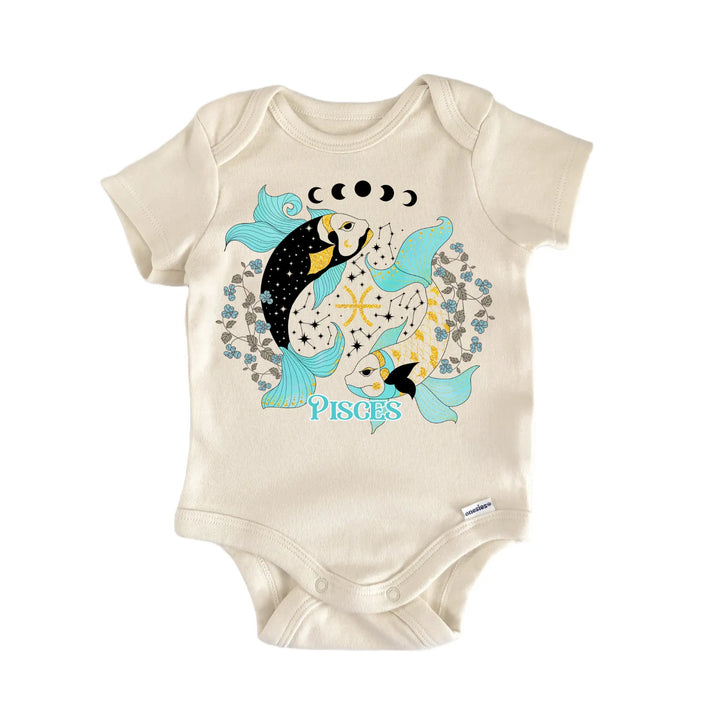 Pisces Astrology Zodiac Signs Baby Gift Baby Bodysuit