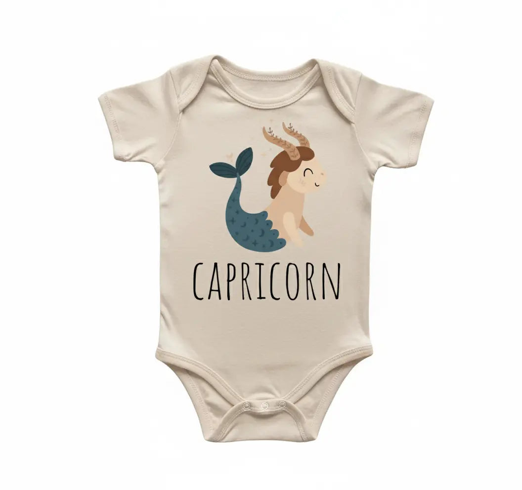 Capricorn Zodiac - Baby Boy Girl Clothes Infant Bodysuit Funny Cute Newborn  Funny Cute Onesie® | North Fork Forager LLC