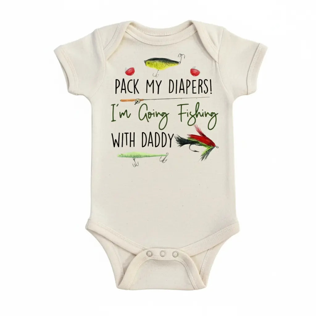 Fishing Diapers - Baby Boy Girl Clothes Infant Bodysuit Funny Cute Newborn  Funny Cute Onesie® | North Fork Forager LLC