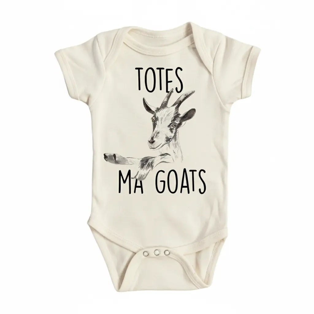 Goat Totes - Baby Boy Girl Clothes Infant Bodysuit Funny Cute Newborn  Funny Cute Onesie® | North Fork Forager LLC