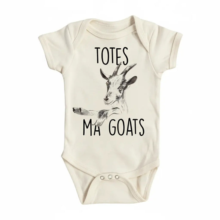 Goat Totes - Baby Boy Girl Clothes Infant Bodysuit Funny Cute Newborn  Funny Cute Onesie® | North Fork Forager LLC