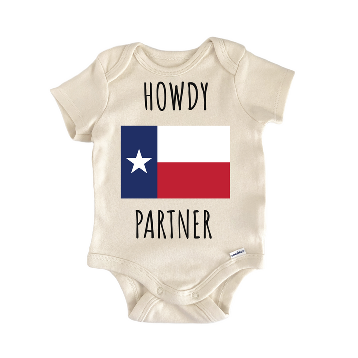 Texas State Flag Howdy Partner Baby Gift Baby Onesie®