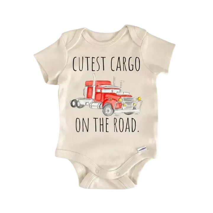 Trucking Trucker Truck - Baby Boy Girl Clothes Infant Onesie® Funny Cute Newborn GS1  Funny Cute Onesie® | North Fork Forager LLC