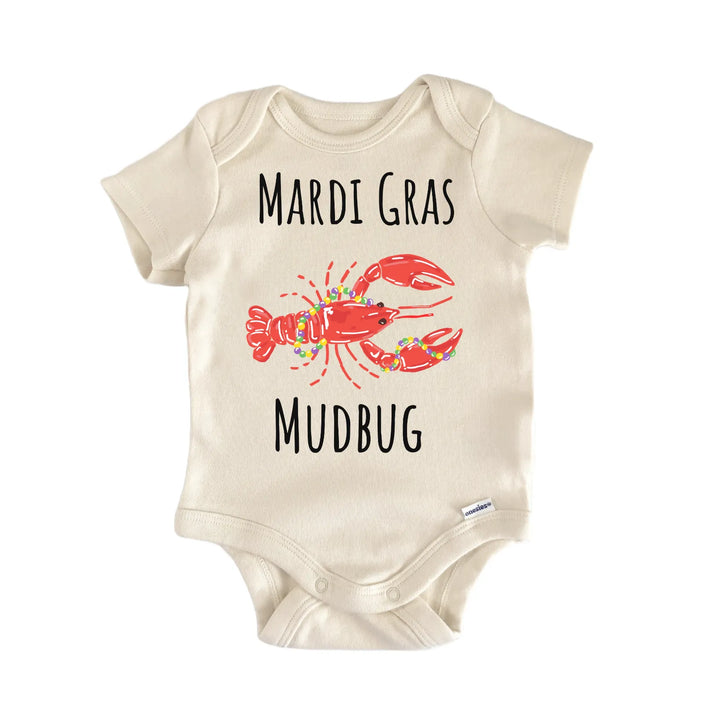 Mardi Gras Mudbug Crawfish Cajun Baby Gift Baby Bodysuit