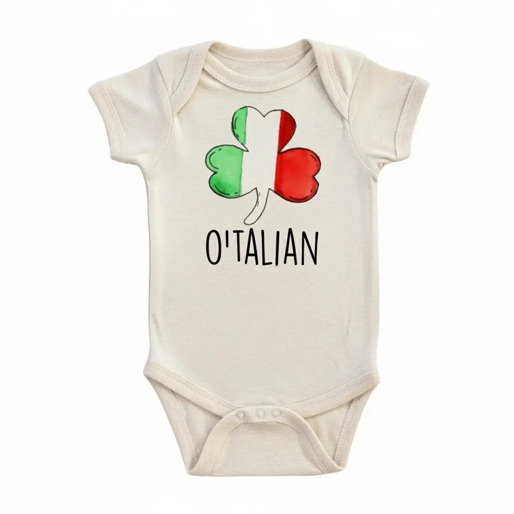 Irish Italian - Baby Boy Girl Clothes Infant Onesie® Funny Cute Newborn GS1  Funny Cute Onesie® | North Fork Forager LLC