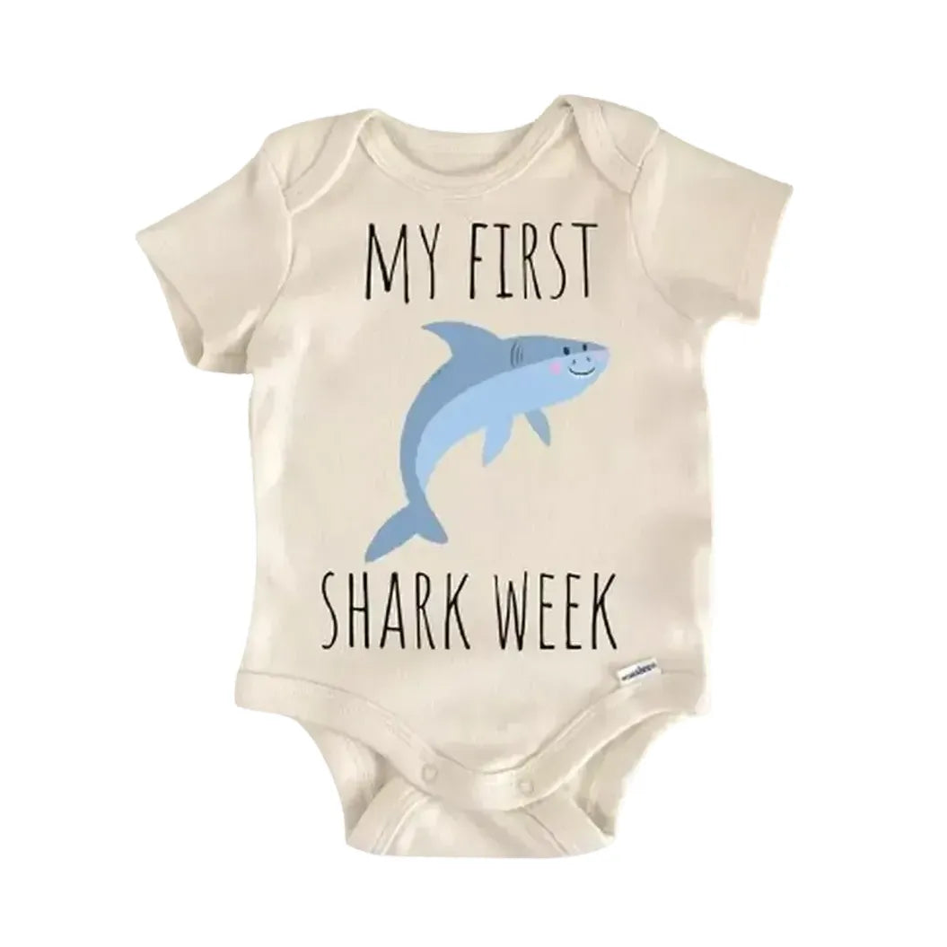 Shark Ocean Fish - Baby Boy Girl Clothes Infant Onesie® Funny Cute Newborn GS1 BBY  Funny Cute Onesie® | North Fork Forager LLC