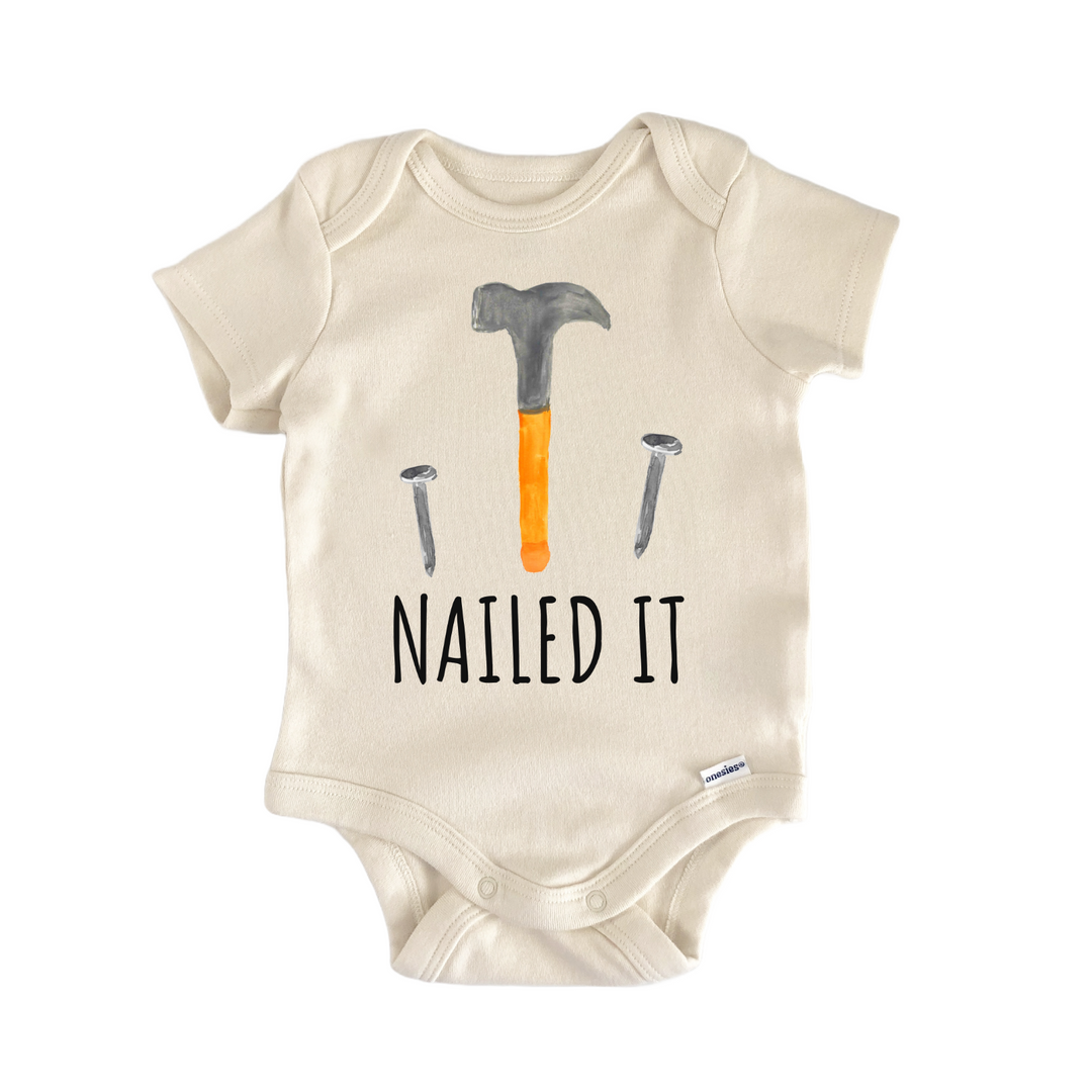 Hammer Nail Construction Carpenter Infant Gift Baby Bodysuit