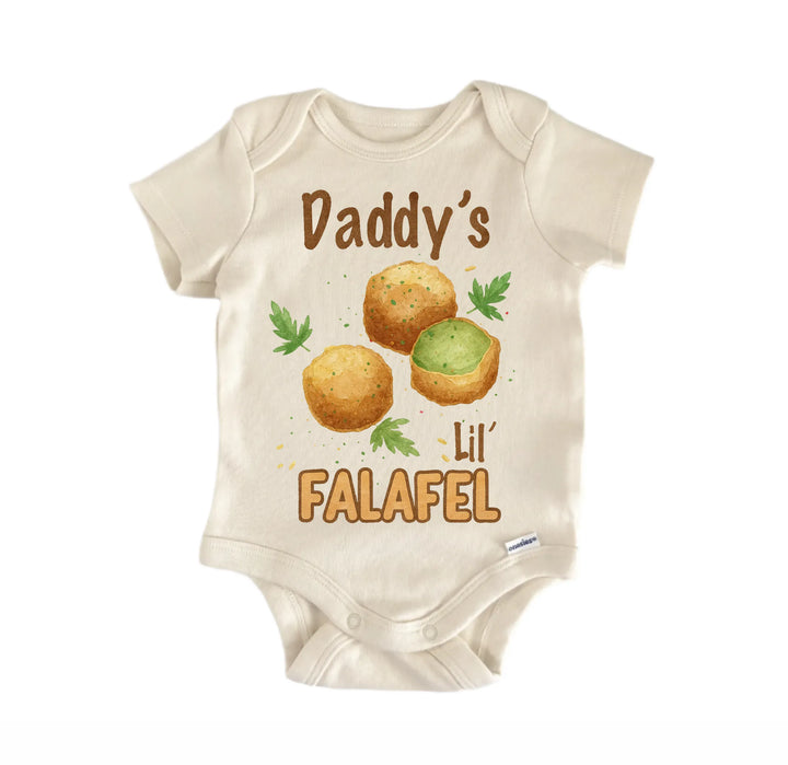 Falafel Greek Foodie Newborn Baby Bodysuit