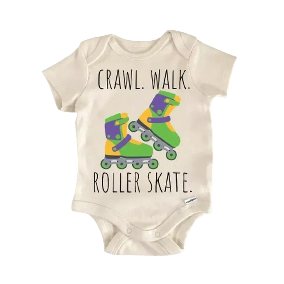 Roller Skate Inline - Baby Boy Girl Clothes Infant Bodysuit Funny Cute Newborn  Funny Cute Onesie® | North Fork Forager LLC